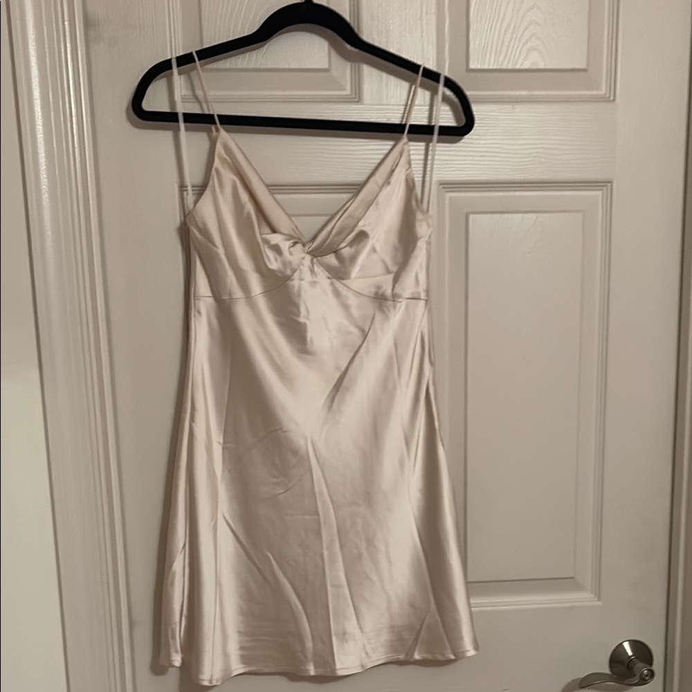 princess polly champagne mini dress